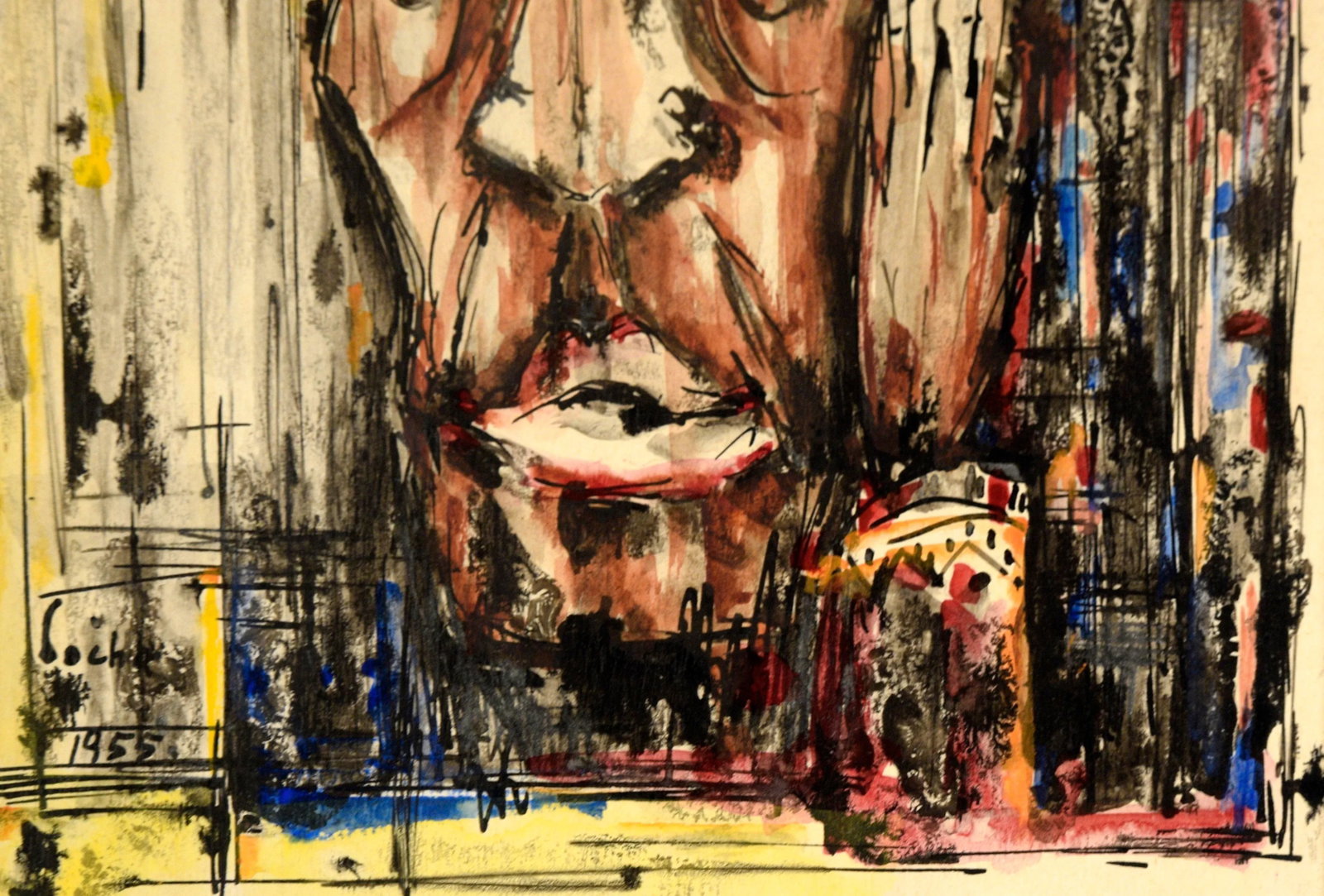 "King of the Blues" - b.b. King Portrait in Watercolor and Ink on Paper by John Martin Socha - 6