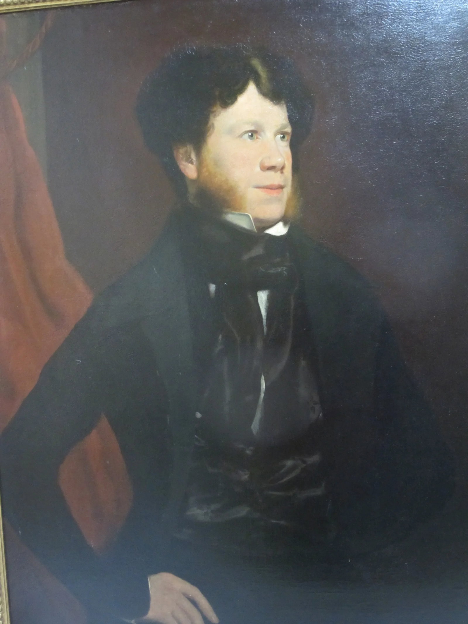 George Francis Mulvany Antique Oil Painting Portrait of Actor Michael Kelly (1762-1826) - 2