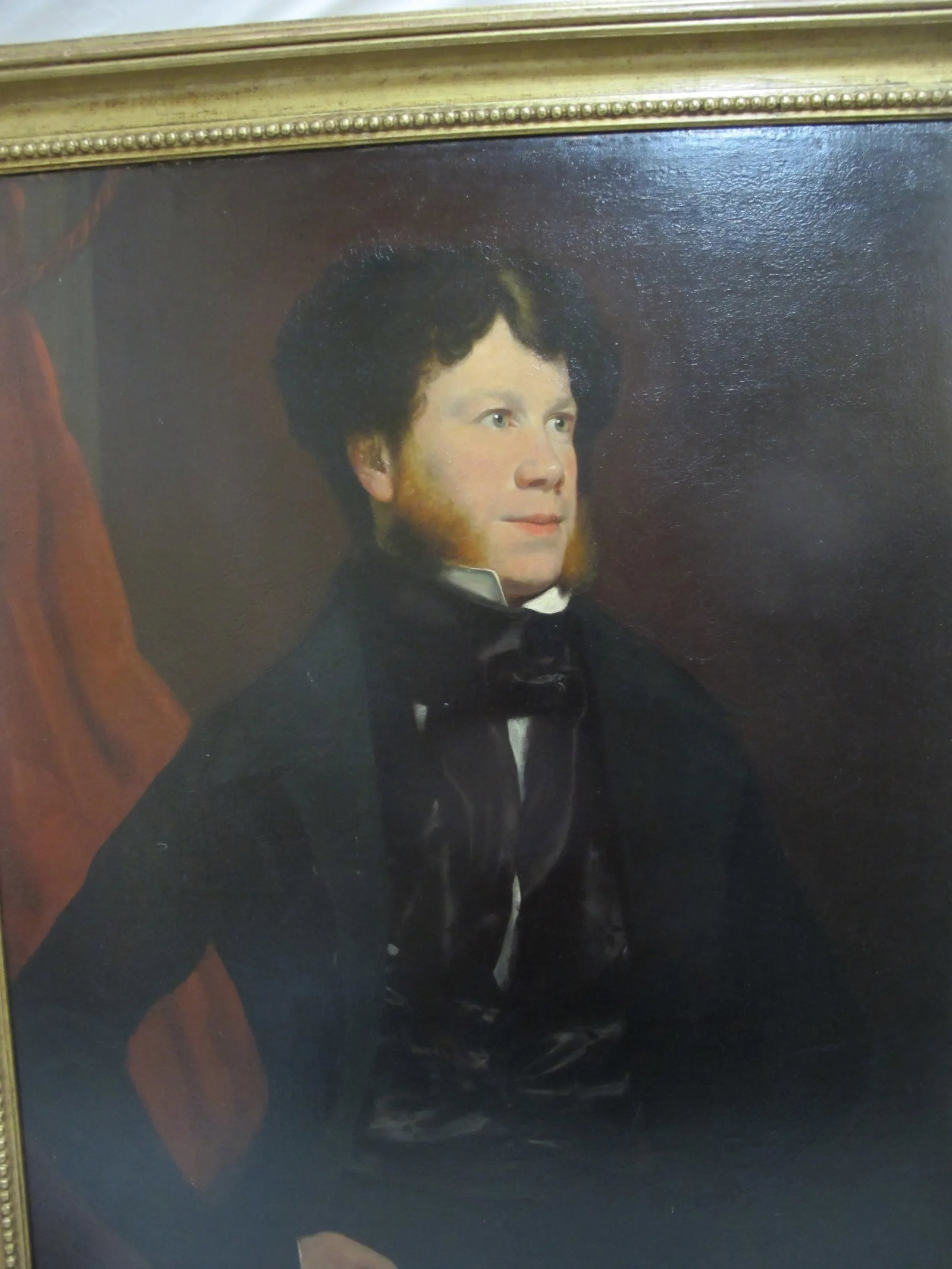 George Francis Mulvany Antique Oil Painting Portrait of Actor Michael Kelly (1762-1826) - 3