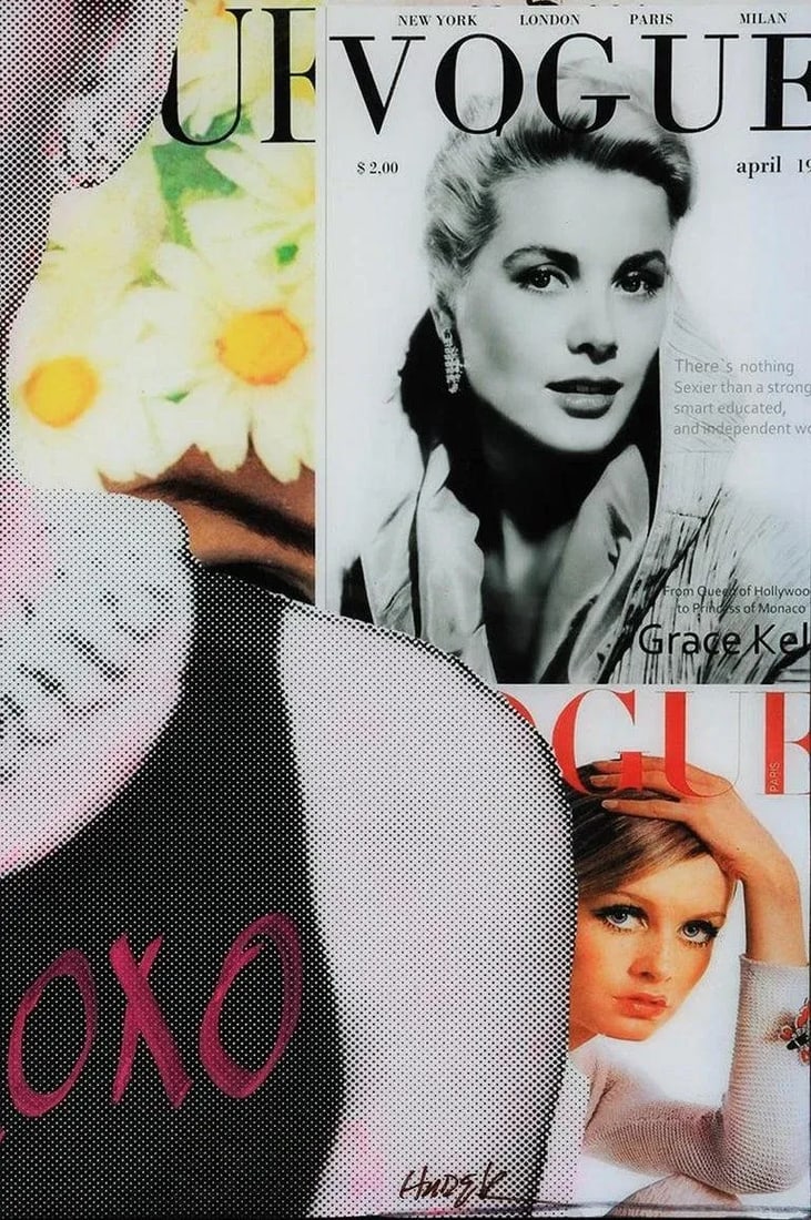 2022 "Art of Class" Colorful Pop Art Resin Collage Portrait of Audrey Hepburn by Jim Hudek - 4