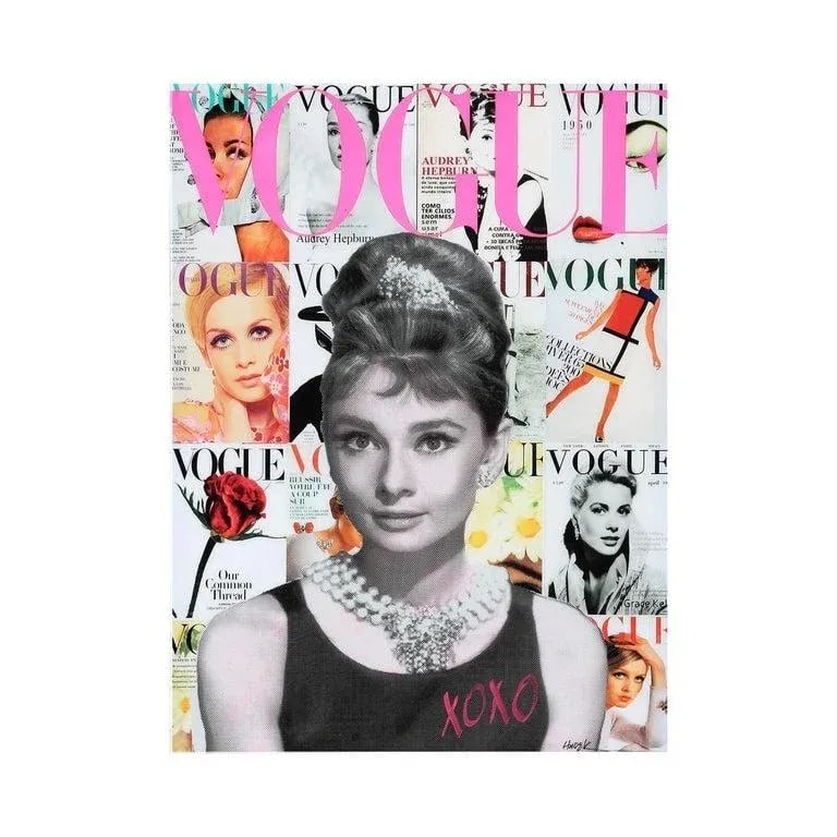 2022 "Art of Class" Colorful Pop Art Resin Collage Portrait of Audrey Hepburn by Jim Hudek - 7