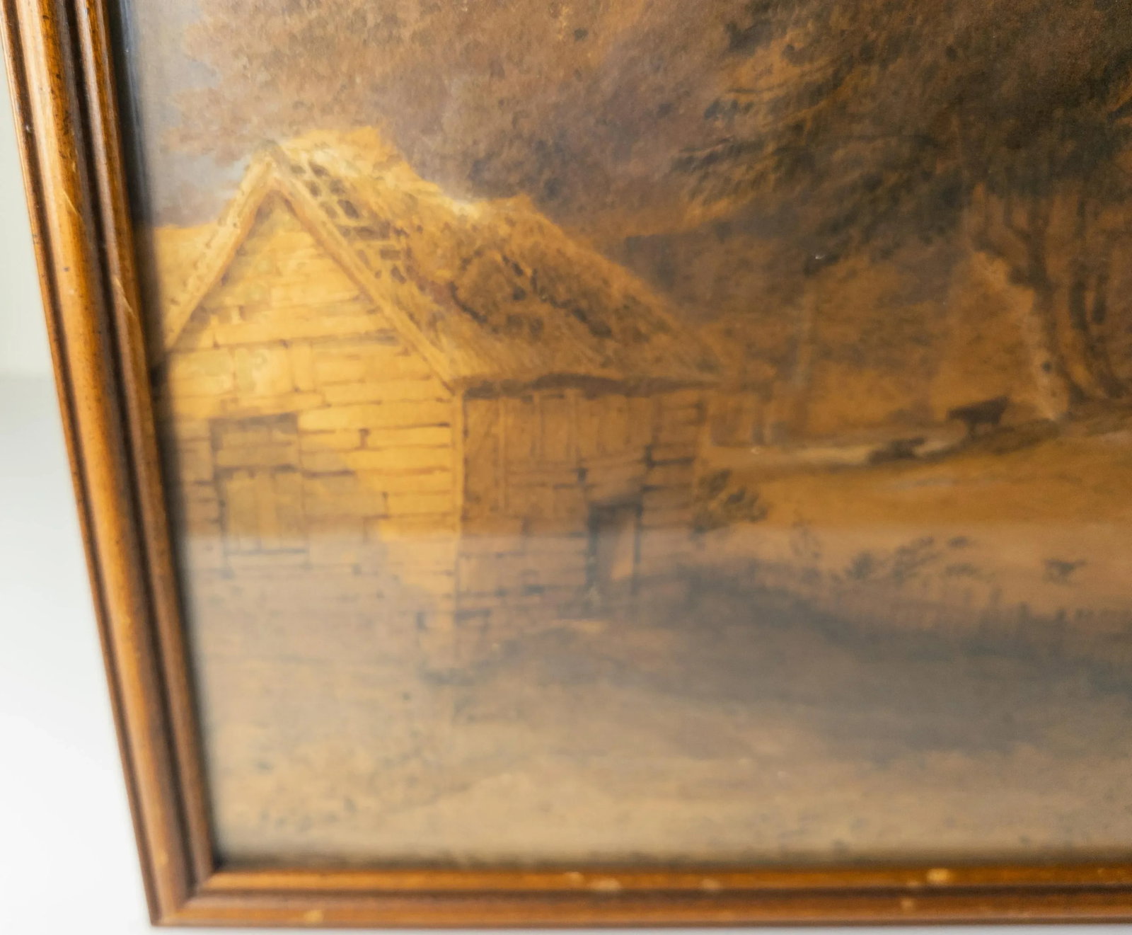 19th Century English Watercolor Landscape Painting With Cows - 9