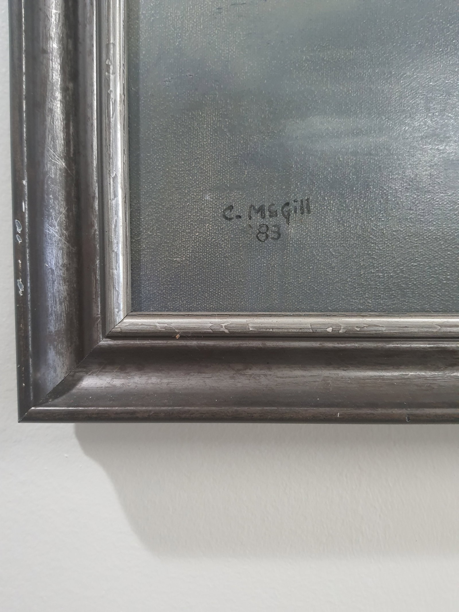 Original Charles McGill Oil on Canvas Signed and Dated 1883 - 2