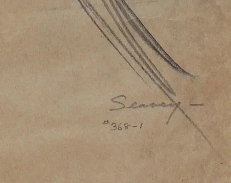 Female Portrait in Graphite, Circa 1920s - 2