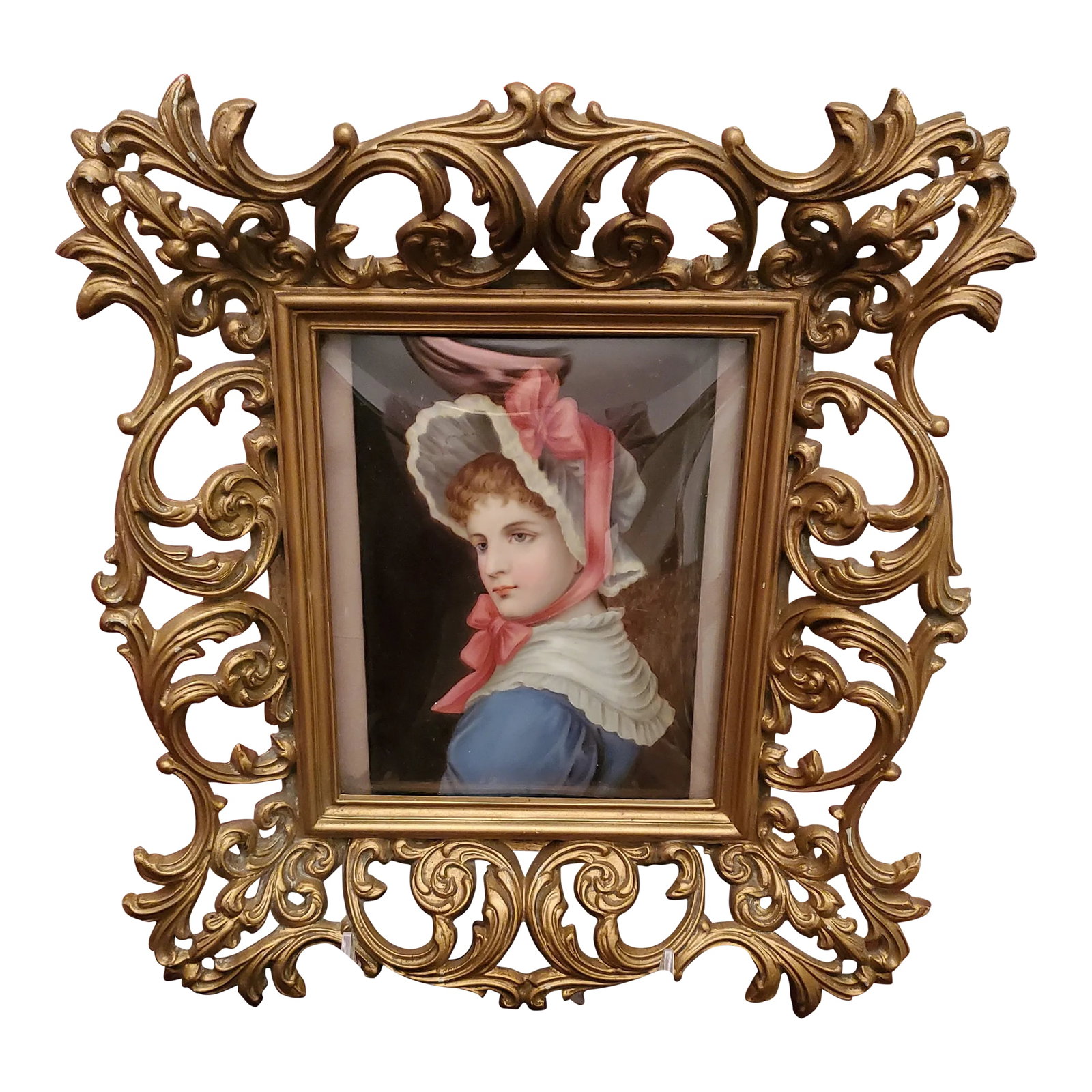 Antique Kpm Plaque Style Hand Painted Porcelain of Lady (1 of 5)