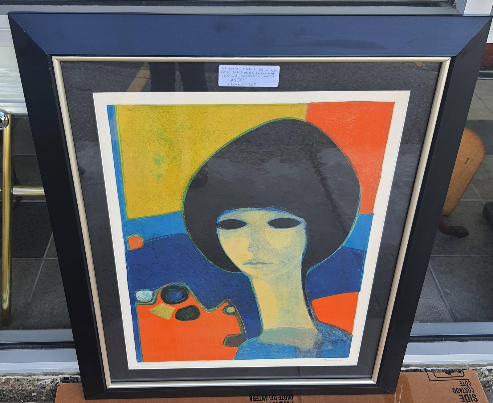 Original Andre Minaux Modern Figurative Print "La Femme" 1968 - 2