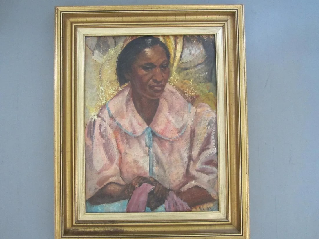 "Woman in a Pink Bathrobe" Painting - 13
