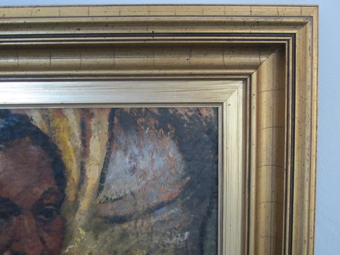 "Woman in a Pink Bathrobe" Painting - 7
