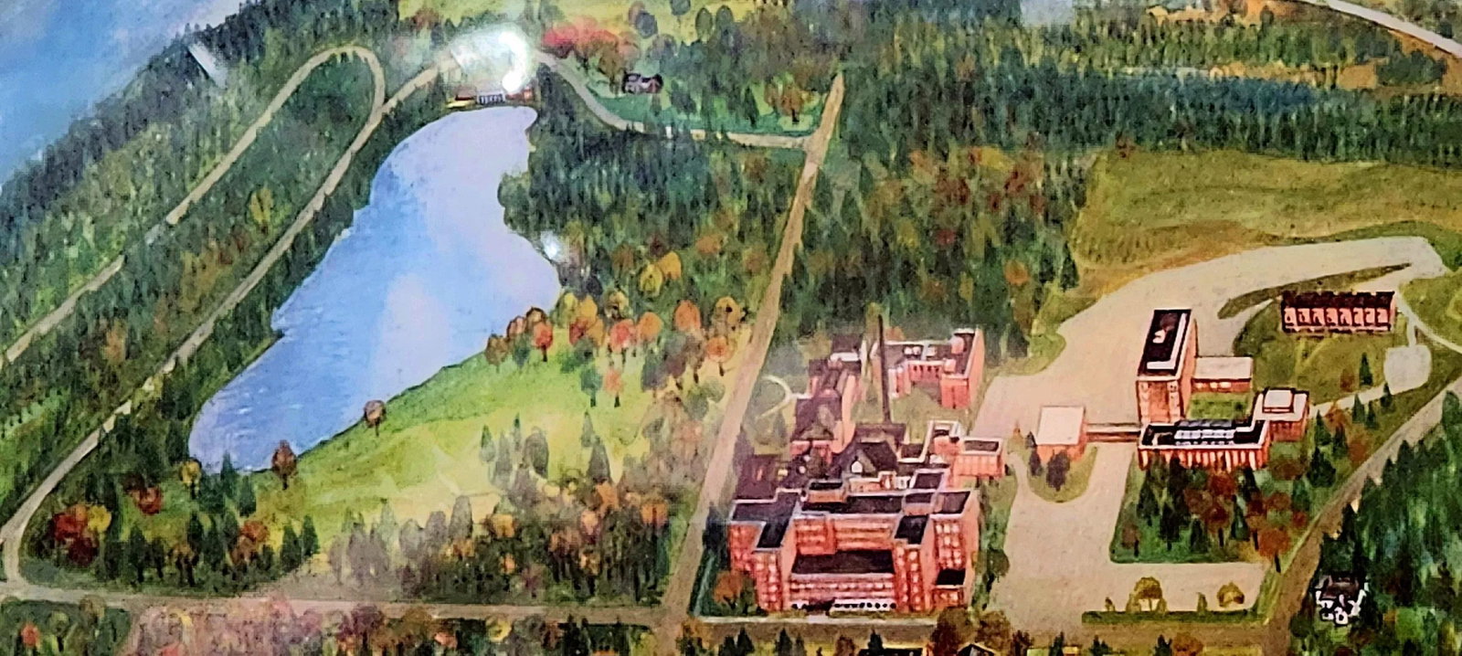 1969 Dartmouth College Bicentennial Map Lithograph, Framed - 5