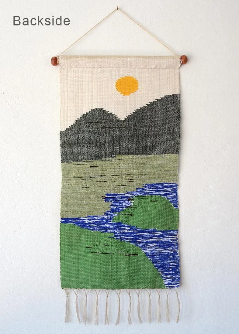 Mid-Century Nature Scene Tapestry Wallhanging - 10