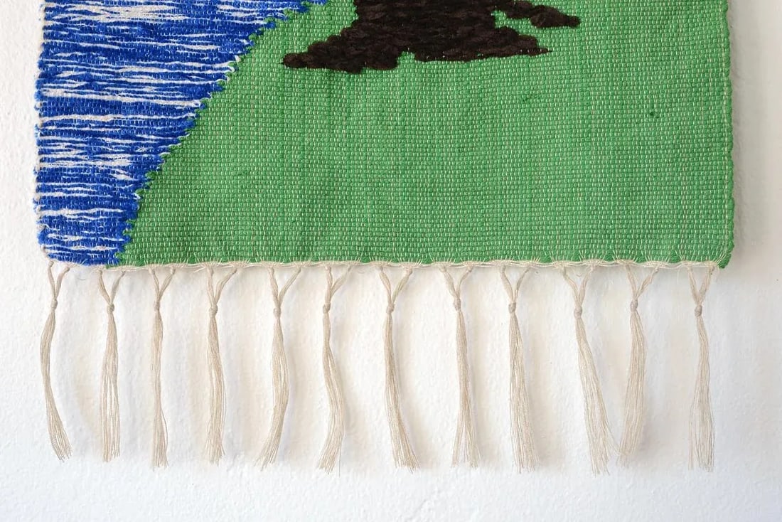 Mid-Century Nature Scene Tapestry Wallhanging - 4