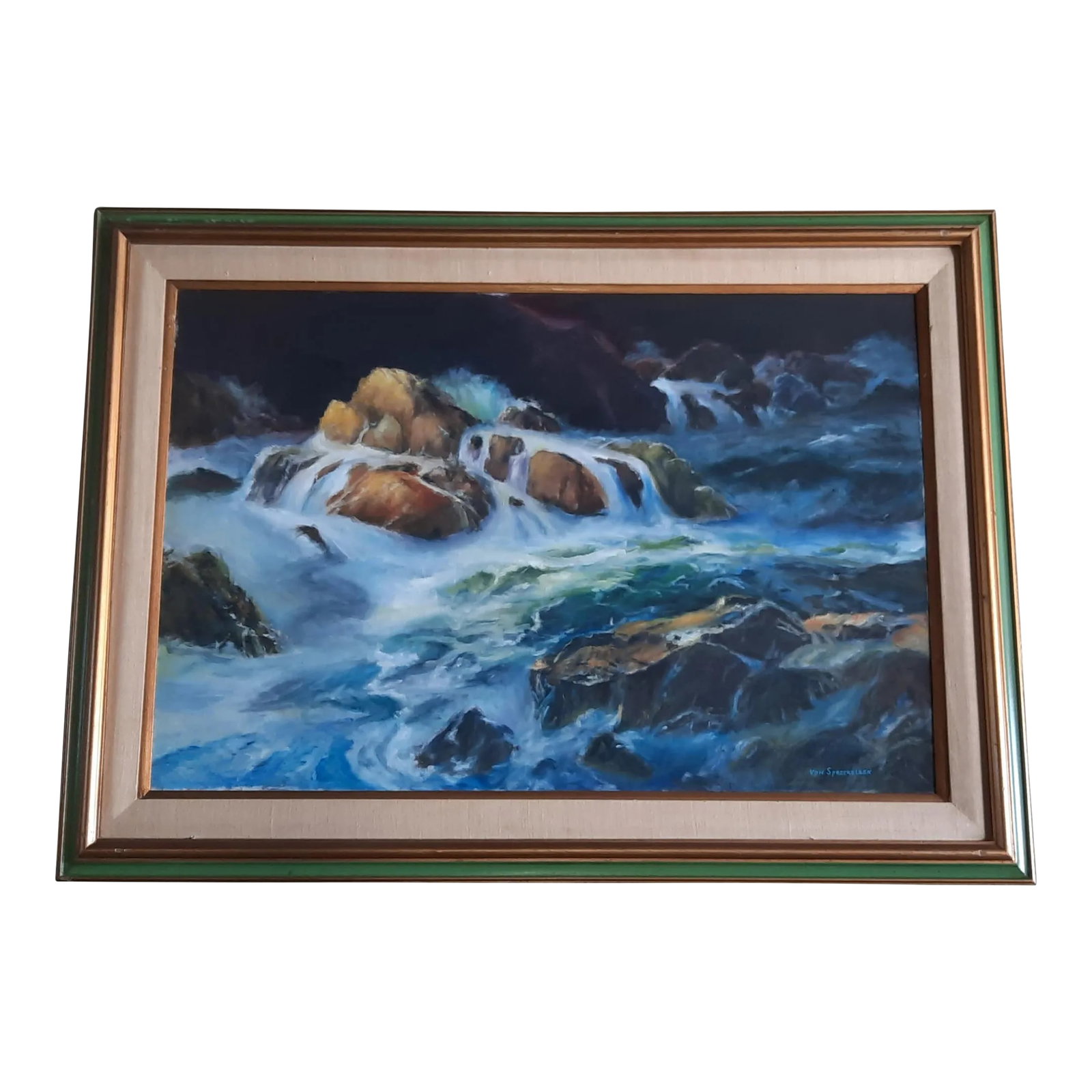 Von Spreckelsen Rocky River Painting (1 of 3)
