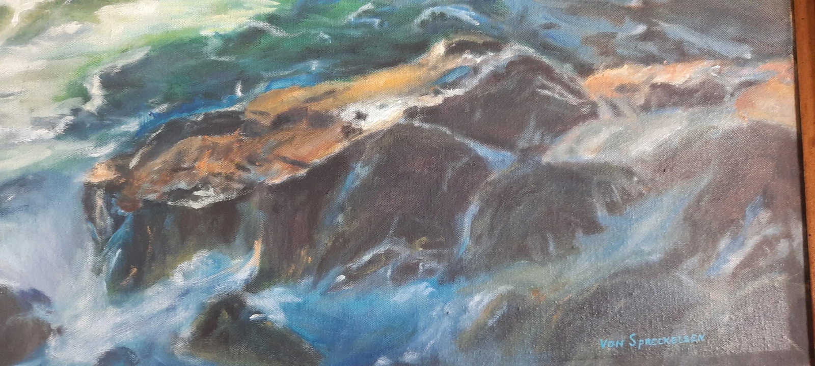 Von Spreckelsen Rocky River Painting - 3