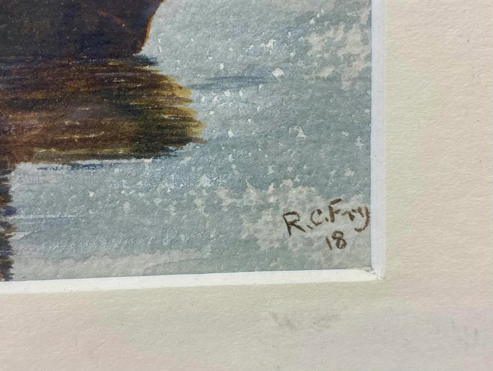 Antique Original Signed Sailboat Watercolor Painting by R C Fry From England - Circa 1918 - 5