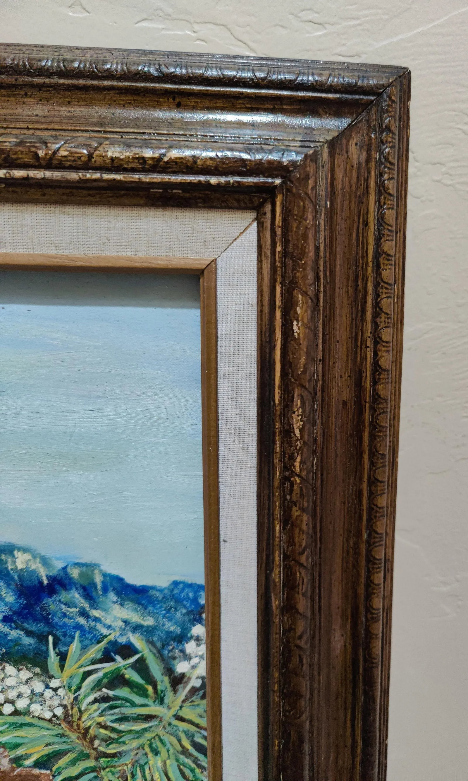 Original Southwest Oil Painting "Ranchero" Landscape Mountain Scene- Signed Florence Thibault - 10