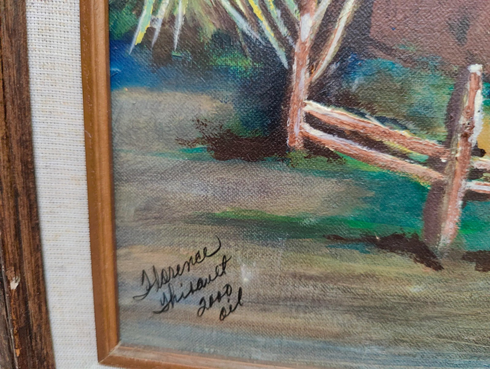 Original Southwest Oil Painting "Ranchero" Landscape Mountain Scene- Signed Florence Thibault - 3