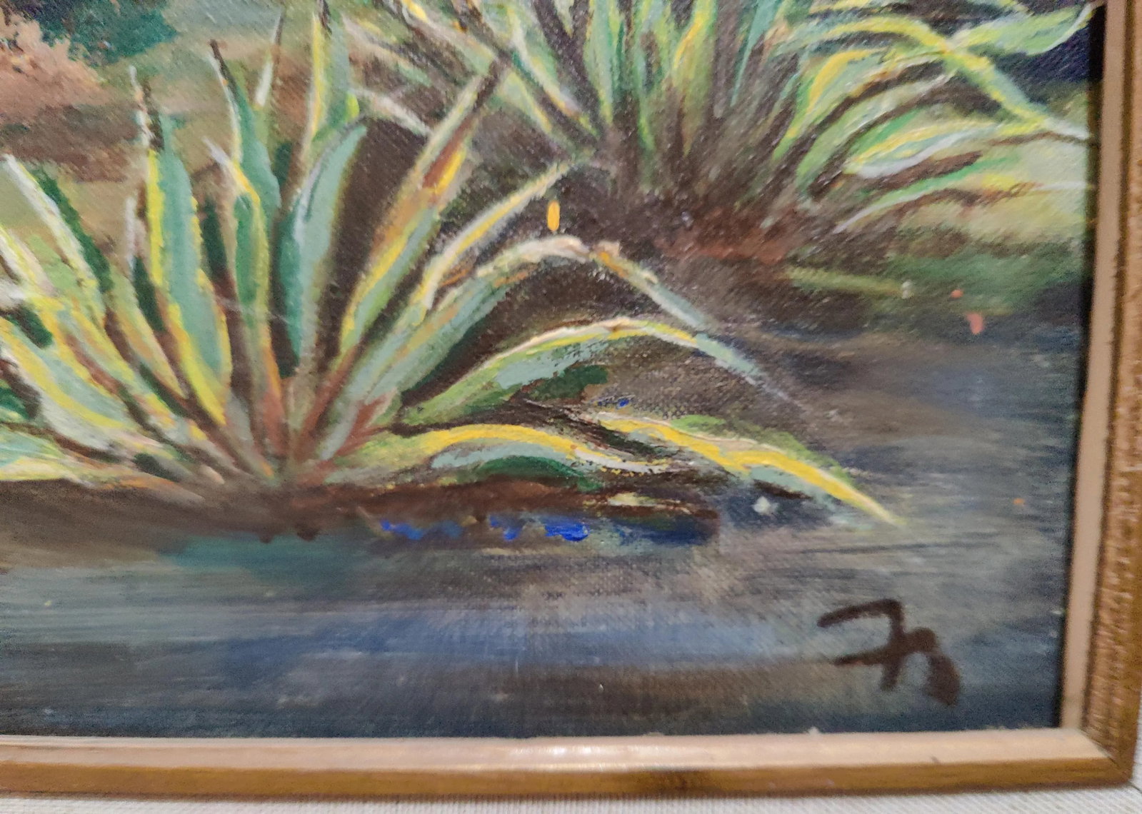 Original Southwest Oil Painting "Ranchero" Landscape Mountain Scene- Signed Florence Thibault - 4