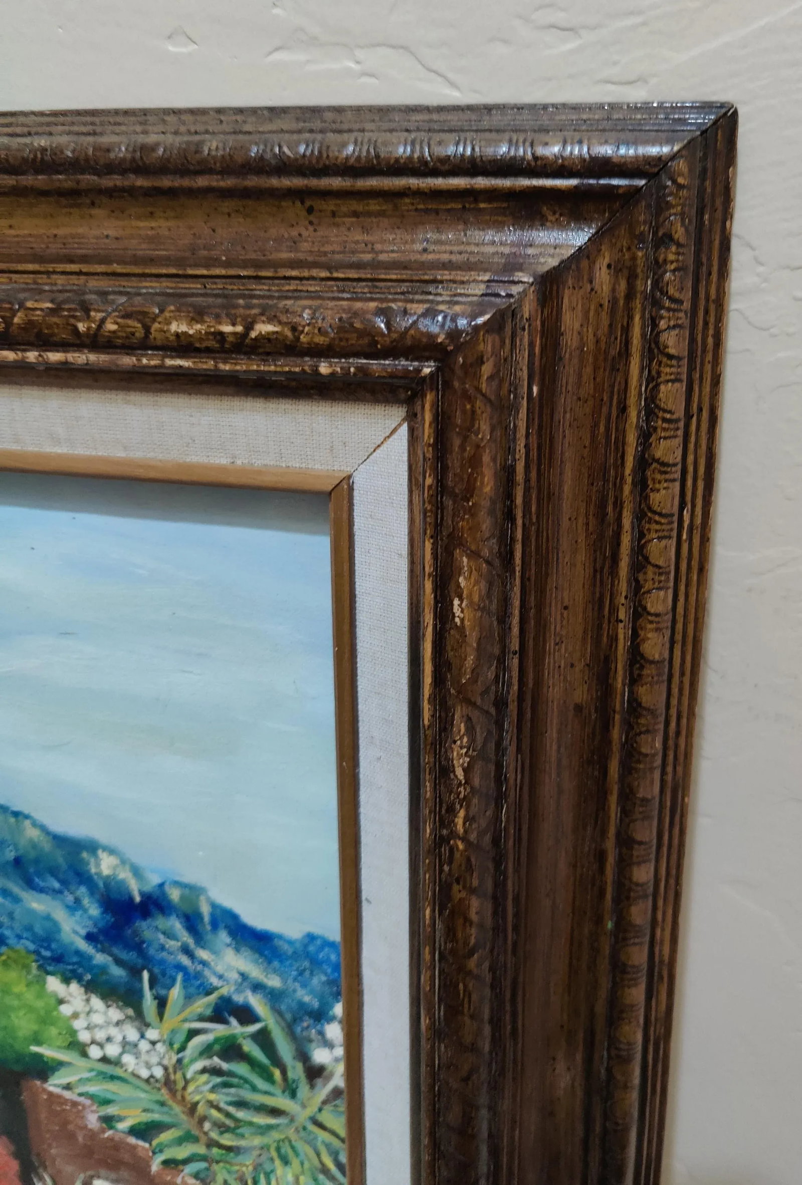 Original Southwest Oil Painting "Ranchero" Landscape Mountain Scene- Signed Florence Thibault - 6