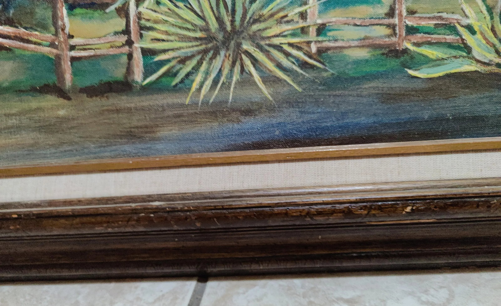 Original Southwest Oil Painting "Ranchero" Landscape Mountain Scene- Signed Florence Thibault - 9