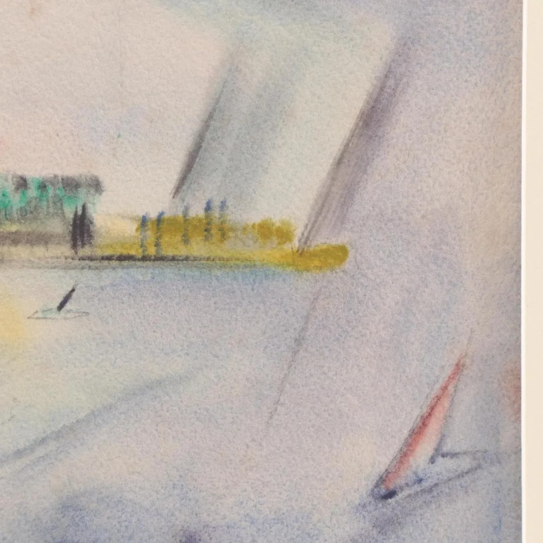 Original Vintage Signed Yngve H. Olsen Landscape Watercolor Painting - 5