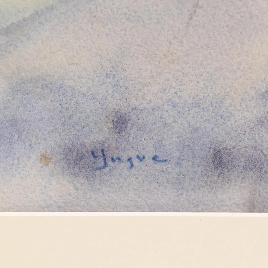 Original Vintage Signed Yngve H. Olsen Landscape Watercolor Painting - 6