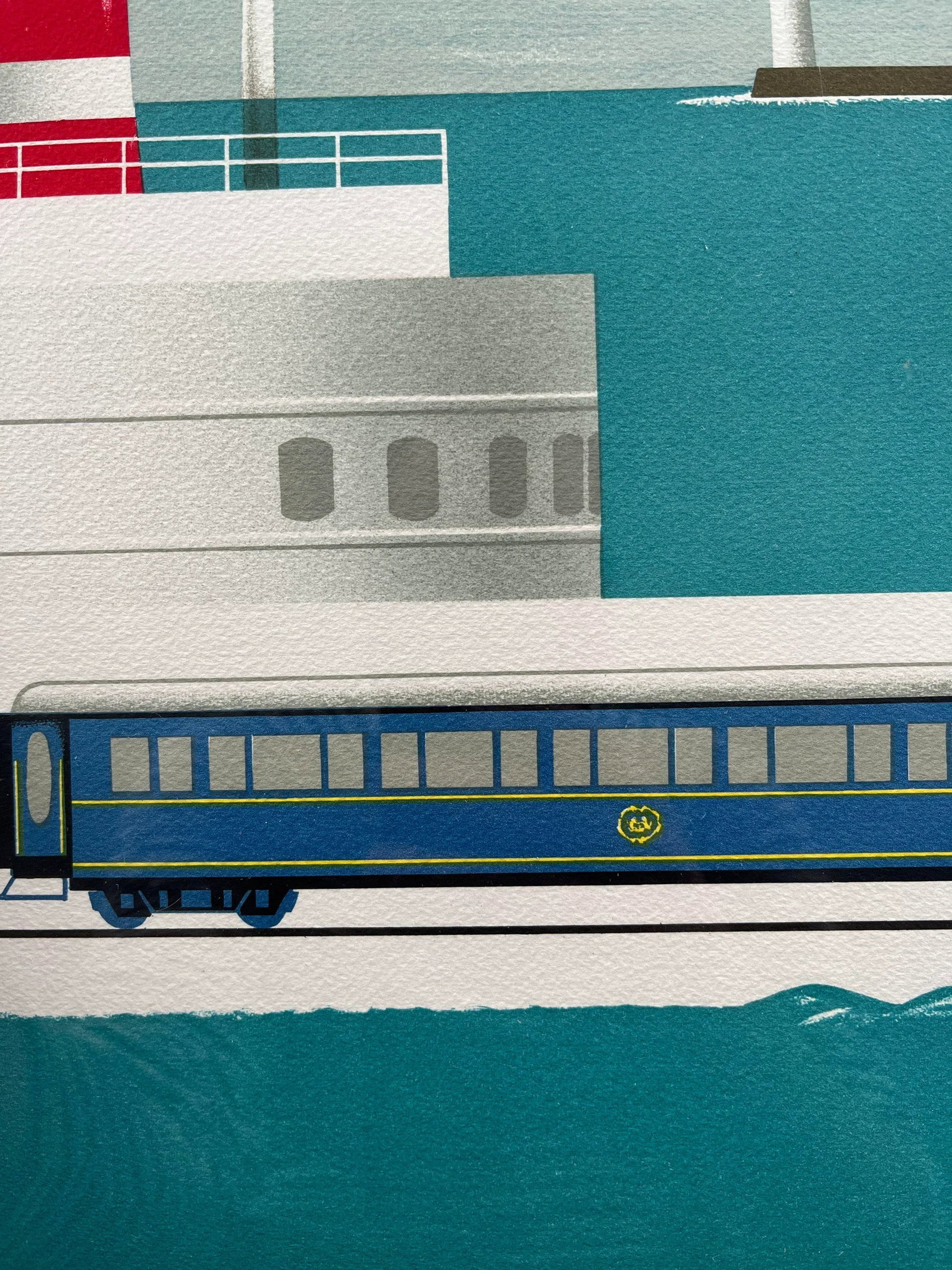 Vintage "Venice Simplon Orient Express" Lithograph Poster, Circa 1980s - 5