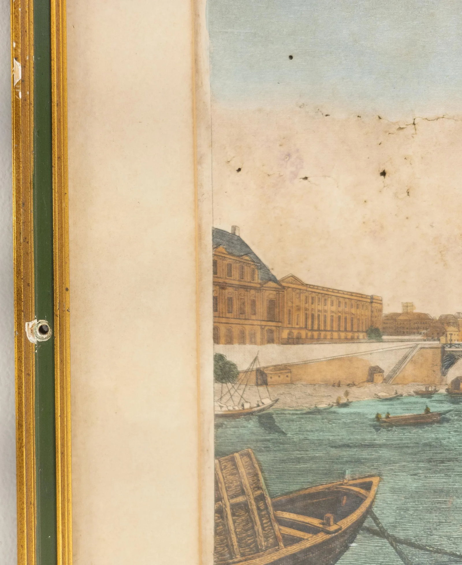 18th or 19th Century French Hand Colored Engraving Print of Paris - 10