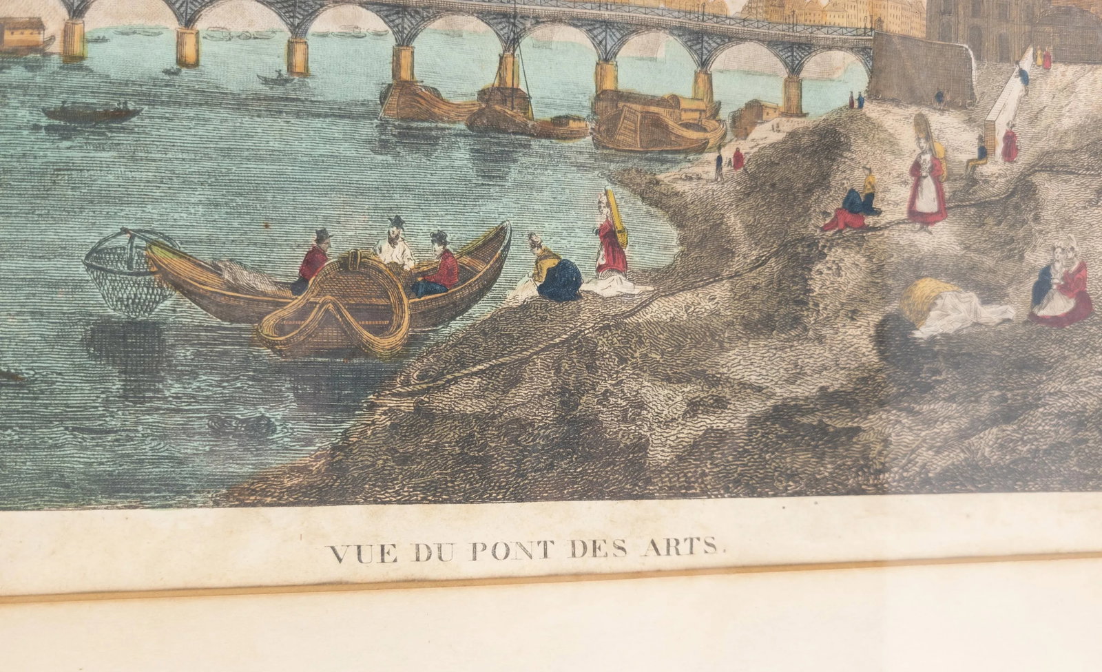 18th or 19th Century French Hand Colored Engraving Print of Paris - 6
