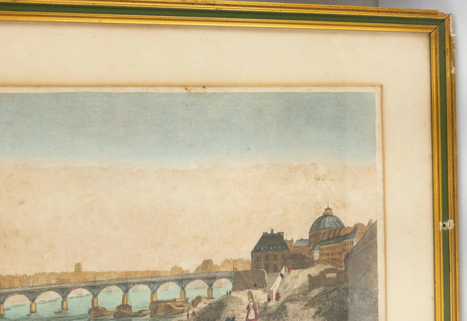 18th or 19th Century French Hand Colored Engraving Print of Paris - 8