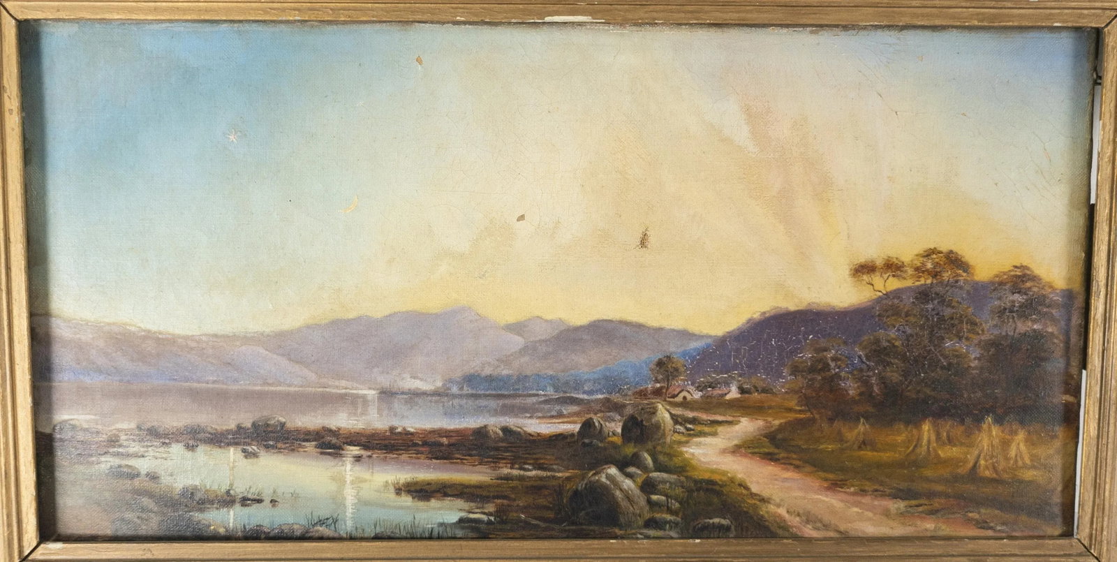 19th Century Scottish Oil Landscape Painting With Edinburgh Labels - 2