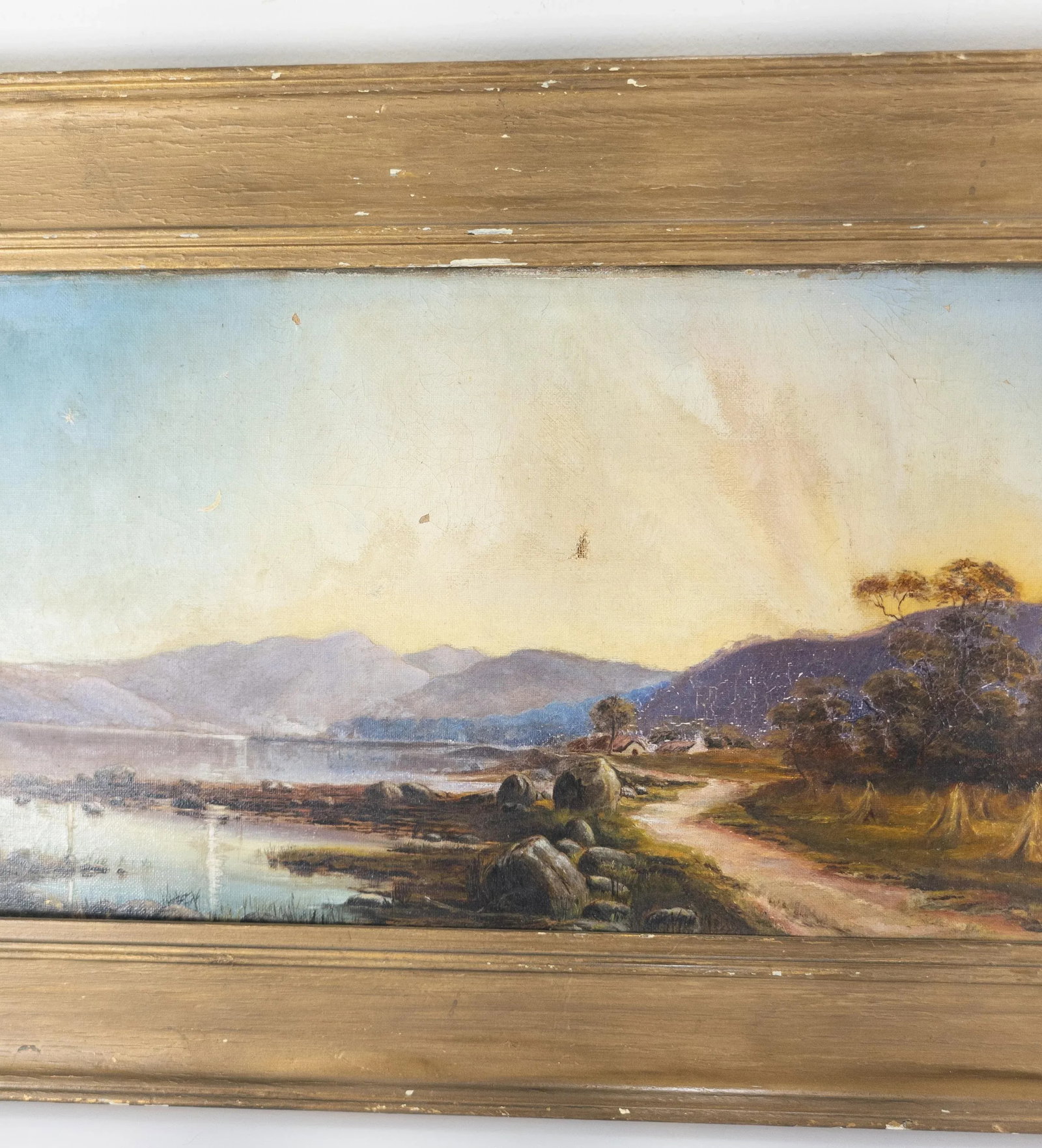 19th Century Scottish Oil Landscape Painting With Edinburgh Labels - 4