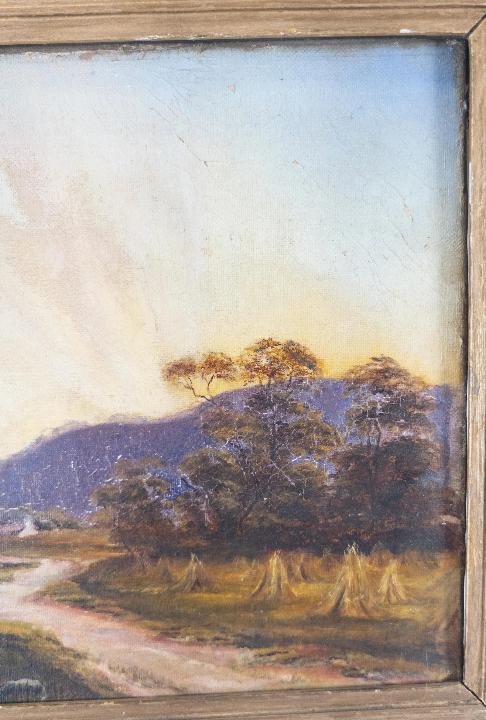 19th Century Scottish Oil Landscape Painting With Edinburgh Labels - 7