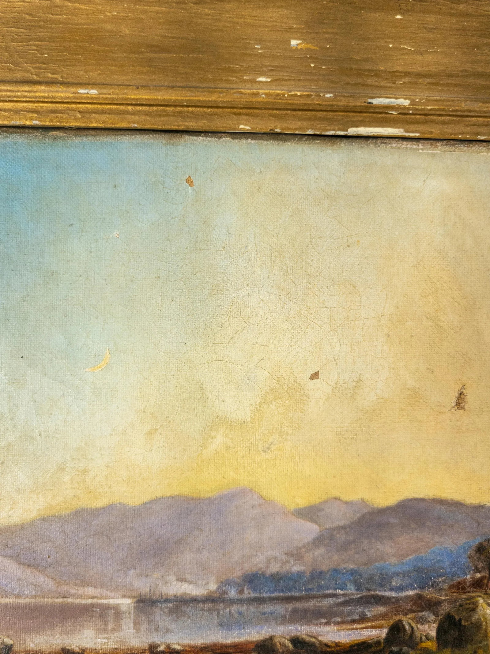 19th Century Scottish Oil Landscape Painting With Edinburgh Labels - 8