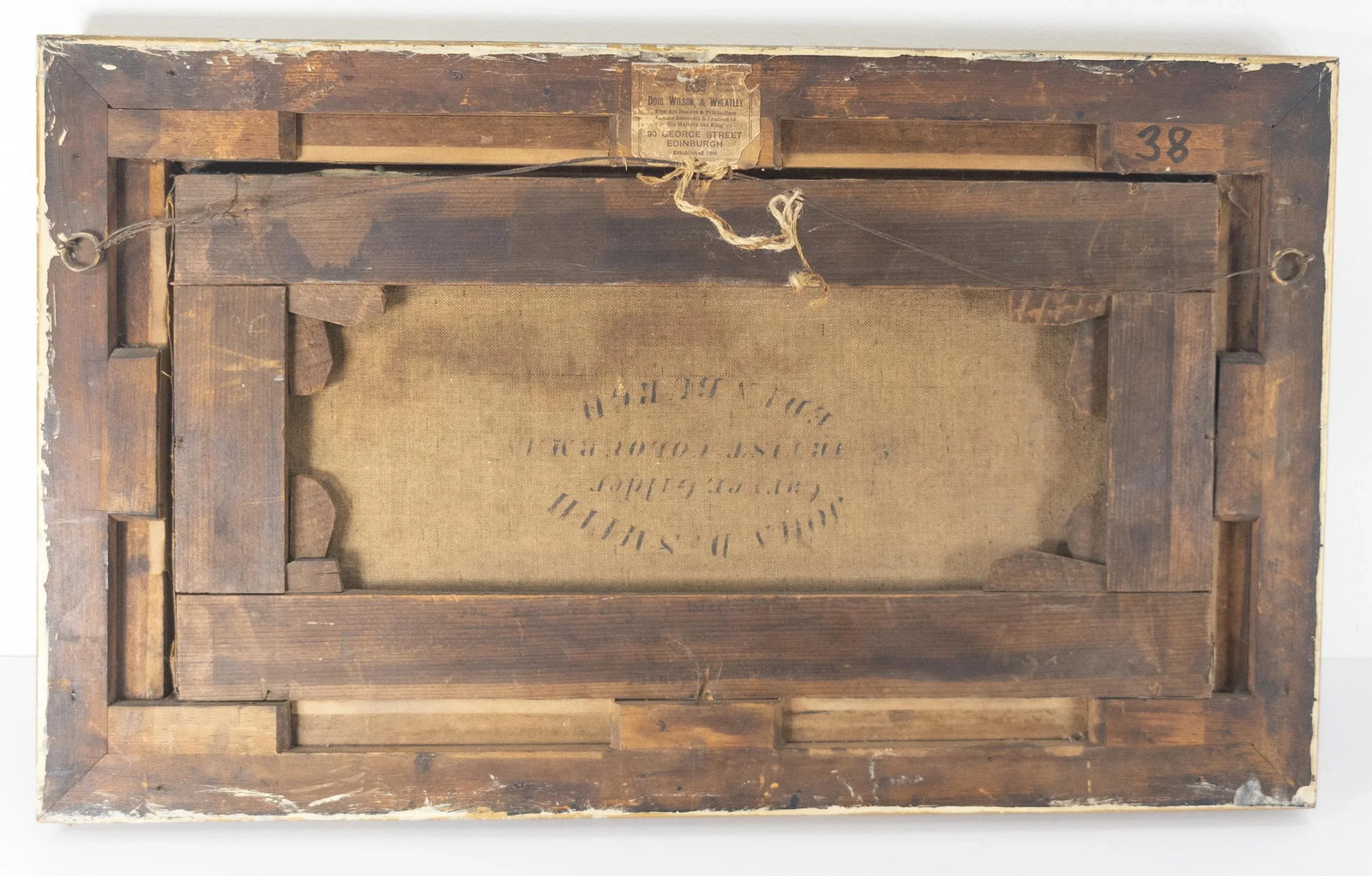 19th Century Scottish Oil Landscape Painting With Edinburgh Labels - 9