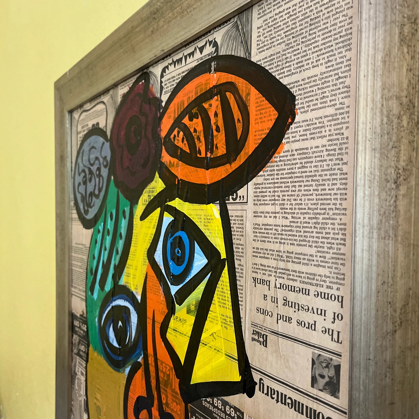 Late 20th Centur Abstract Portrait Painting by Peter Robert Keil, - 9