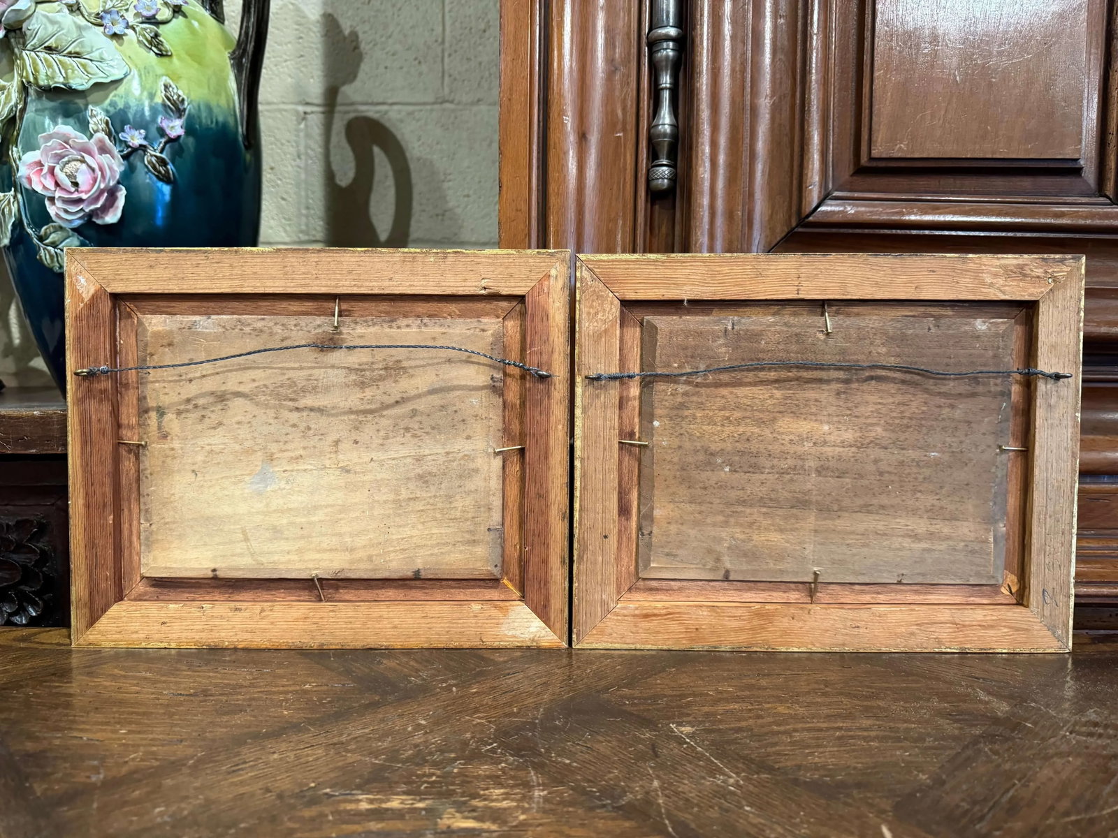 Pair Mid-Century French Paintings on Board in Gilt Frames Signed F. Blanco - 10