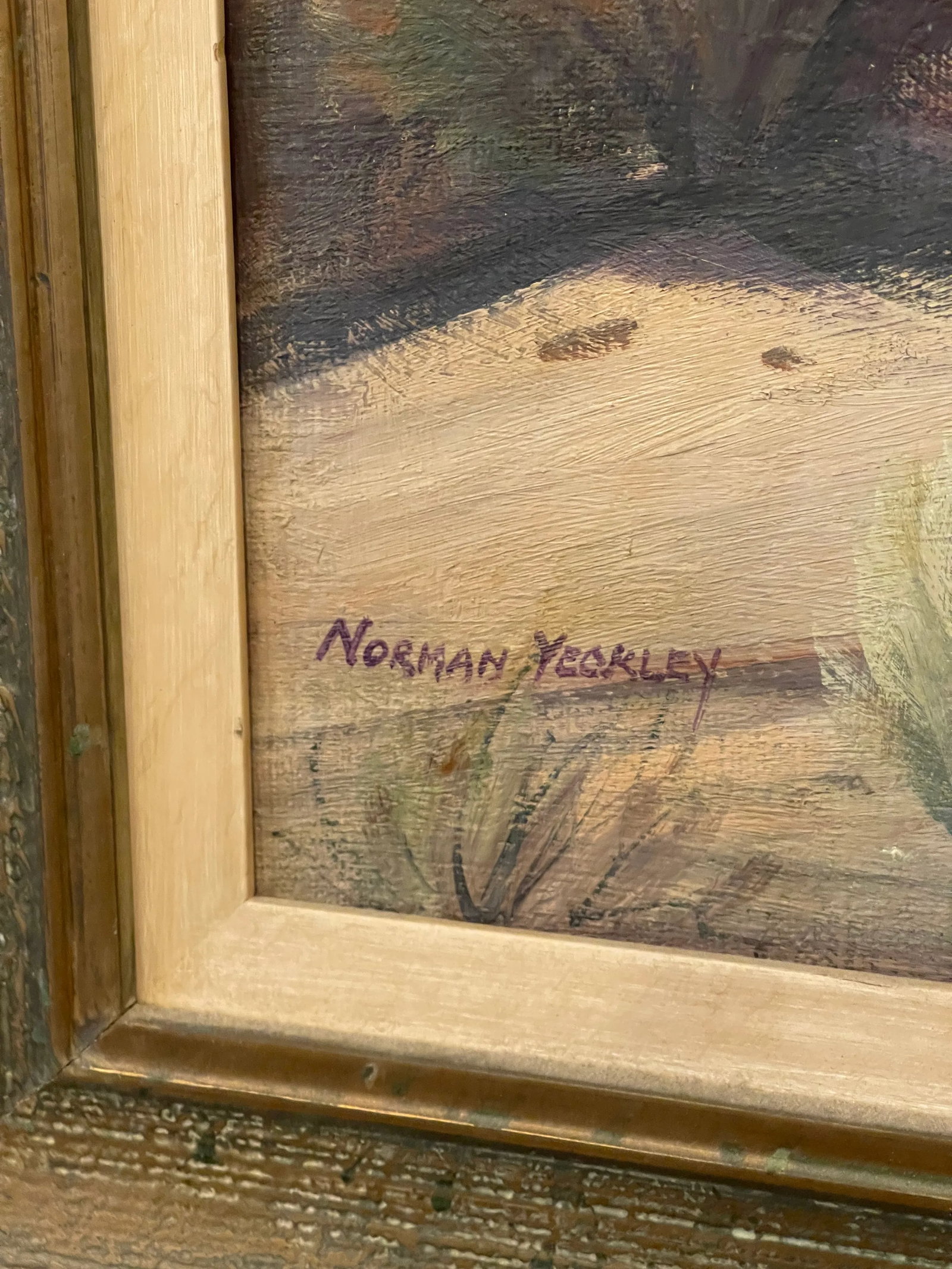 Norman Yeckley Signed Original Oil Painting "El Esperito Del Sol" - 3