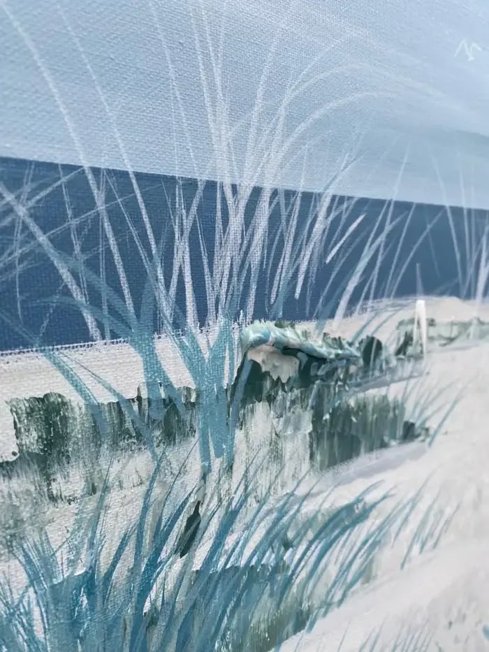Large Lee Reynolds Original Signed Coastal Beach Painting Midcentury Modern Art - 6