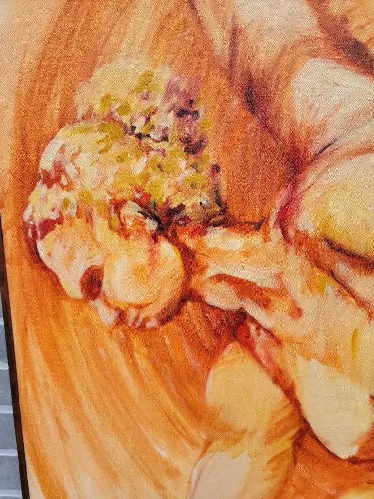 Vintage Figural Oil Painting of Ballet Dancers - 2