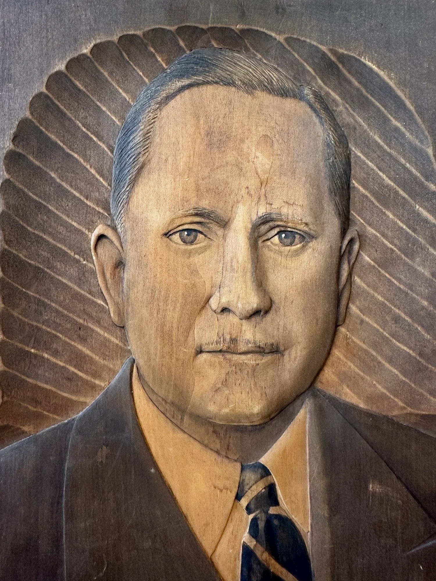 Vintage Finnish Carved Bas-Relief Portrait, Circa 1930s-40s - 5