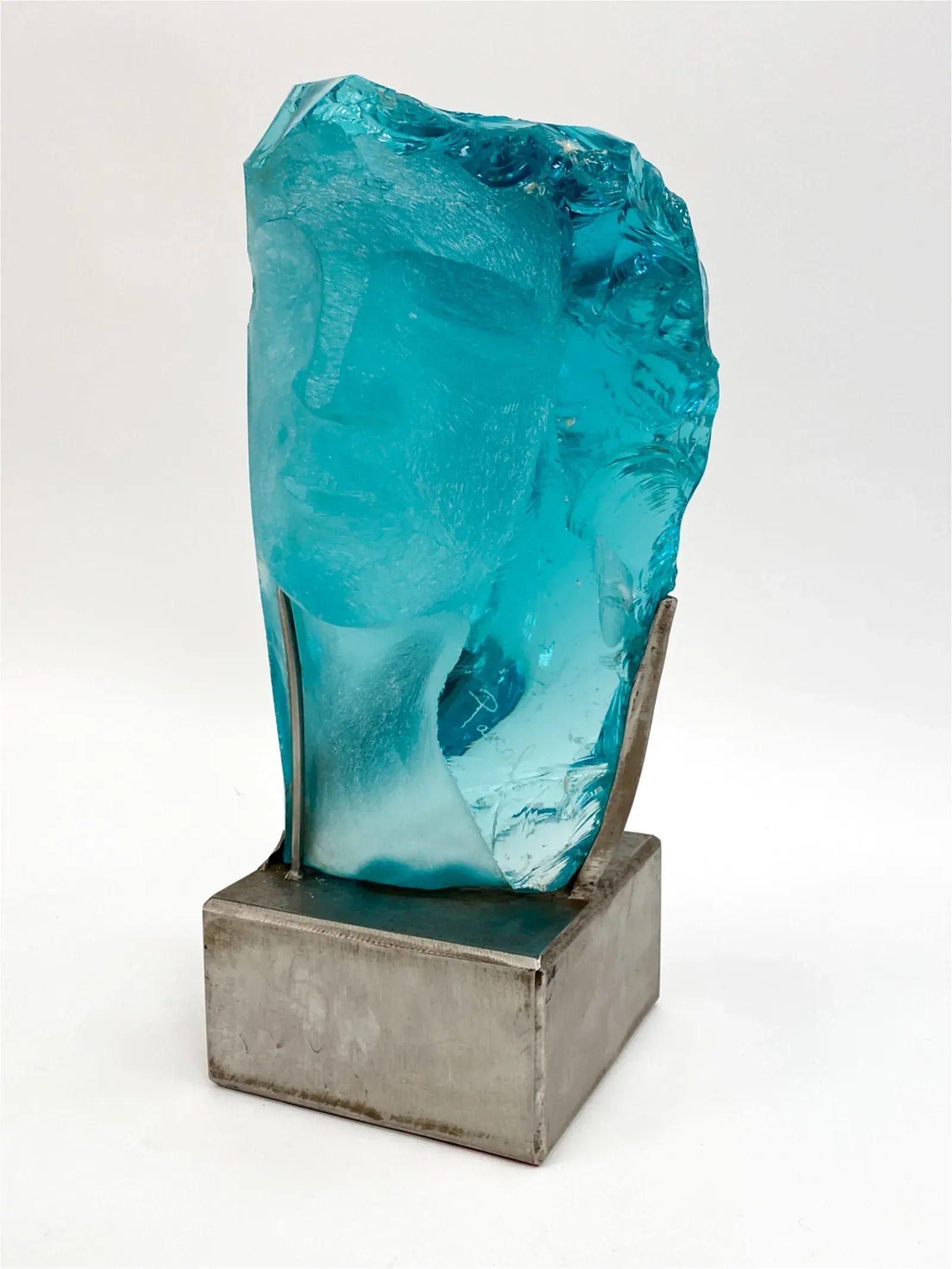 Suzanne Pascal 1914-2021 Carved Glass Sculpture - 3
