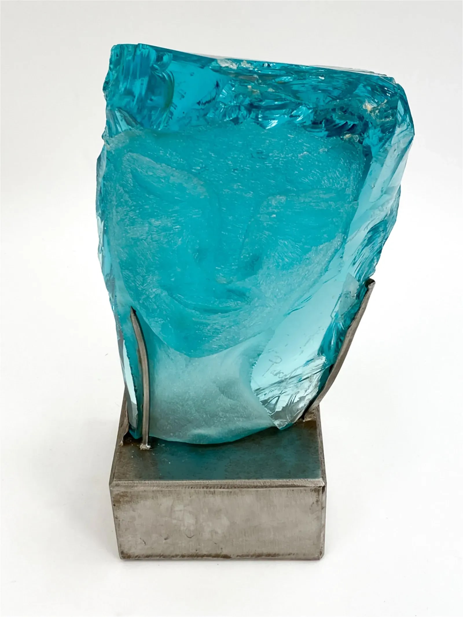 Suzanne Pascal 1914-2021 Carved Glass Sculpture - 4