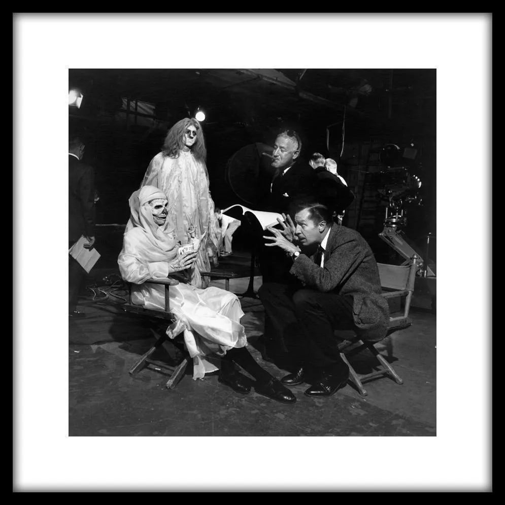 Director William Castle With Vincent Price on the Set of "13 Ghosts" 1960 - 2