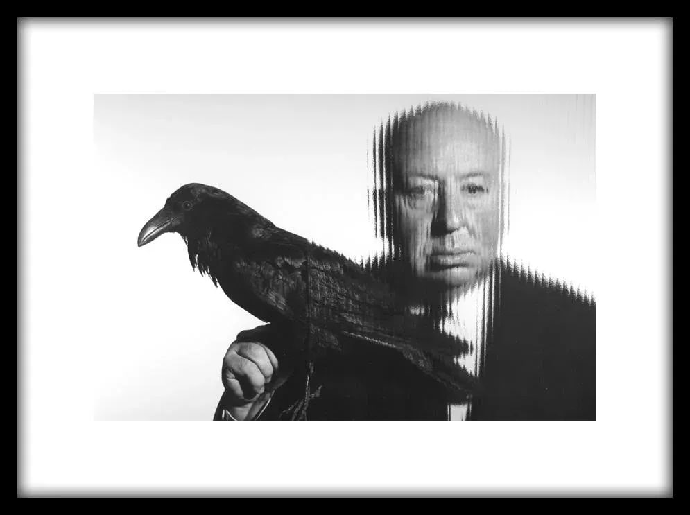 Alfred Hitchcock Holding a Bird 1958 - 2