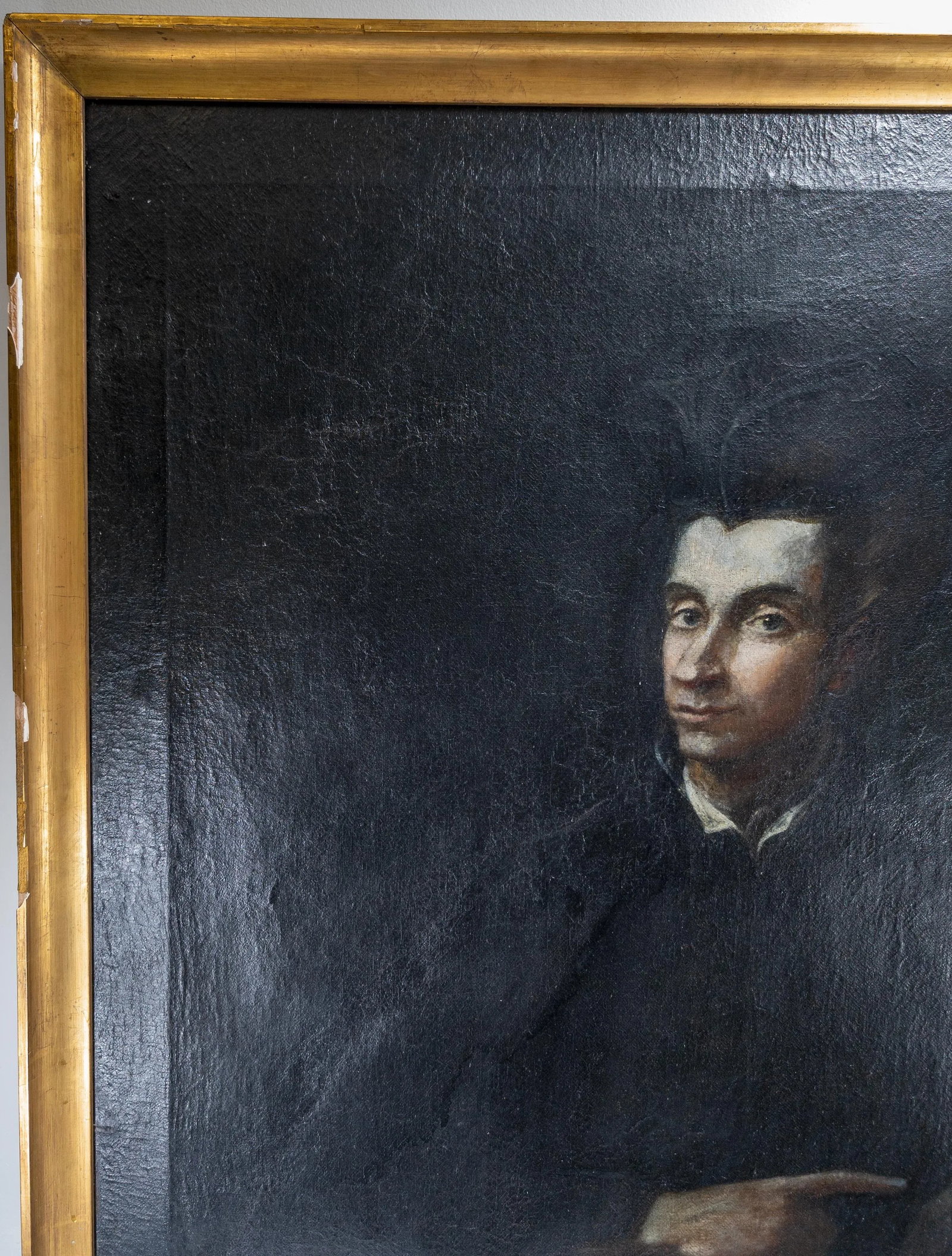 18th Century Italian Old Master Memento Mori Portrait Painting of a Padre - 2