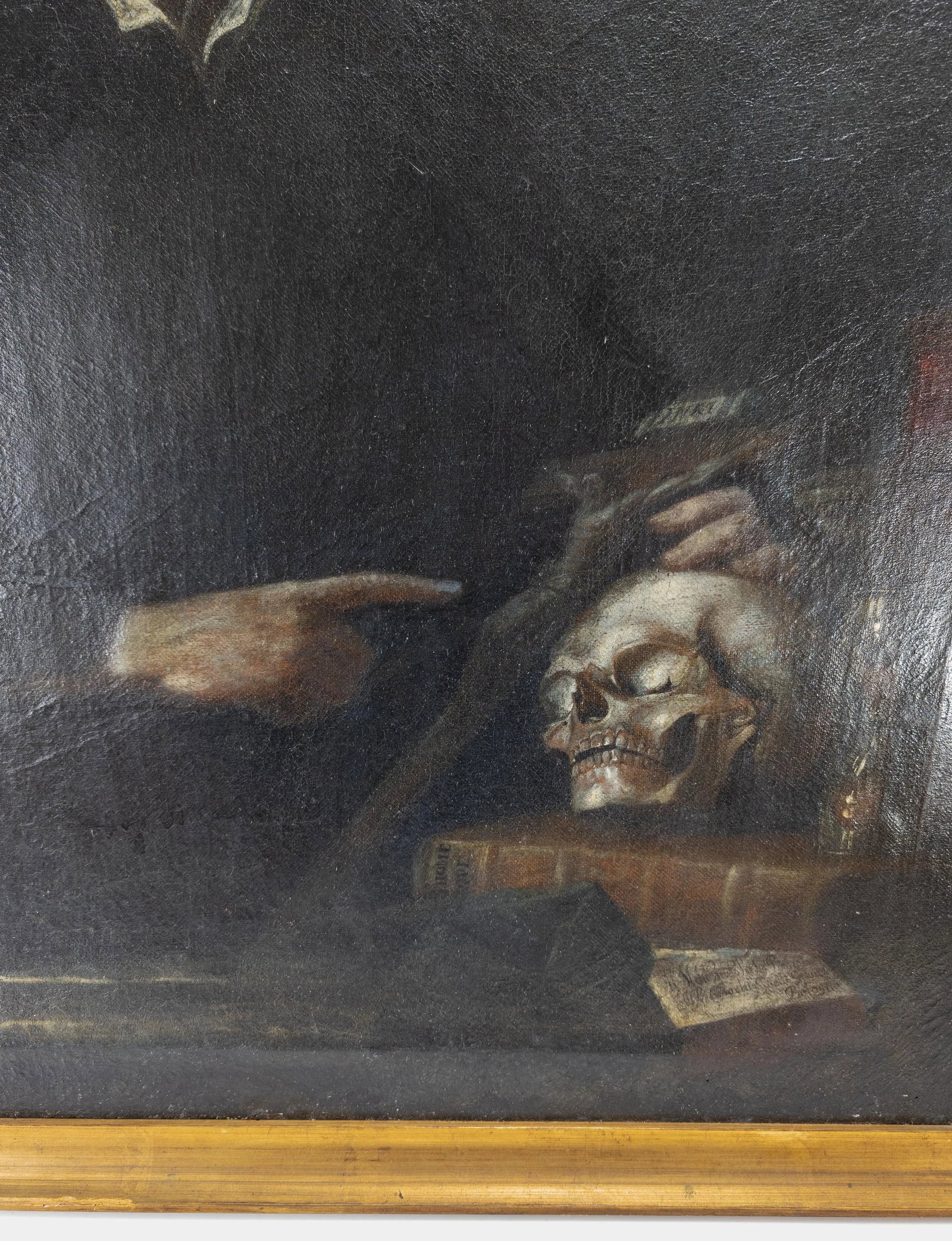 18th Century Italian Old Master Memento Mori Portrait Painting of a Padre - 7