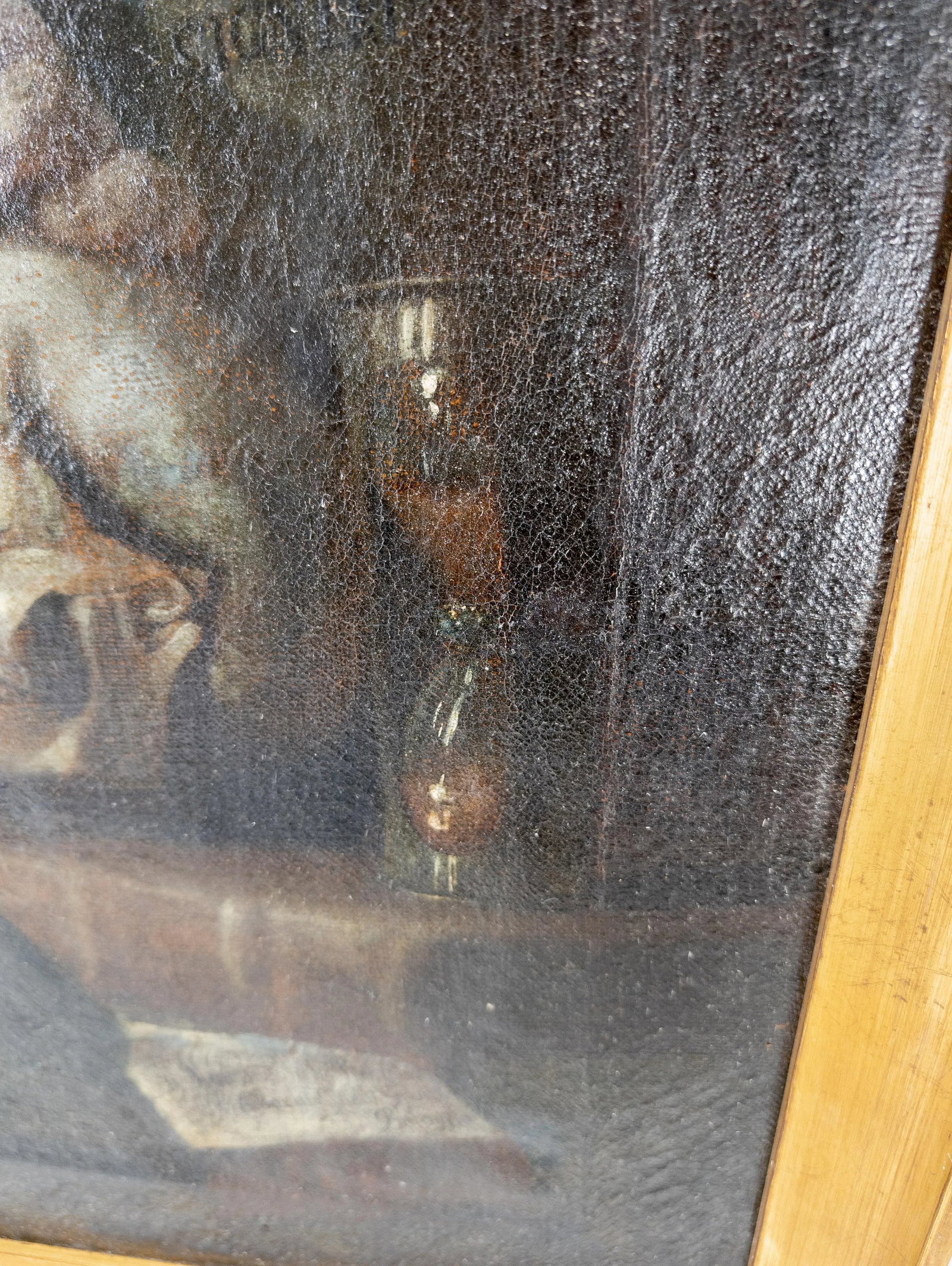 18th Century Italian Old Master Memento Mori Portrait Painting of a Padre - 8