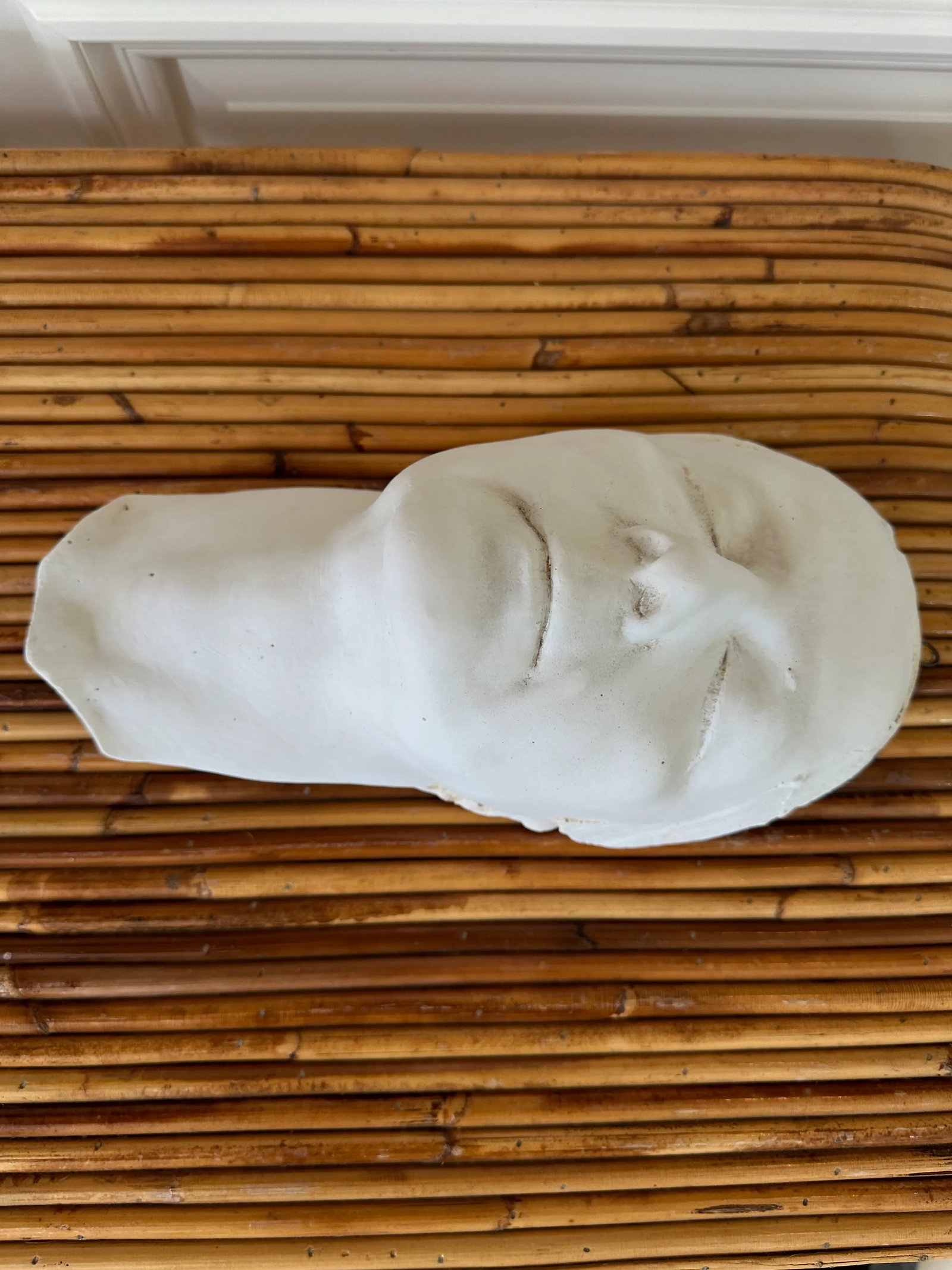 Art Deco Plaster Face Wall or Tabletop Sculpture - 6