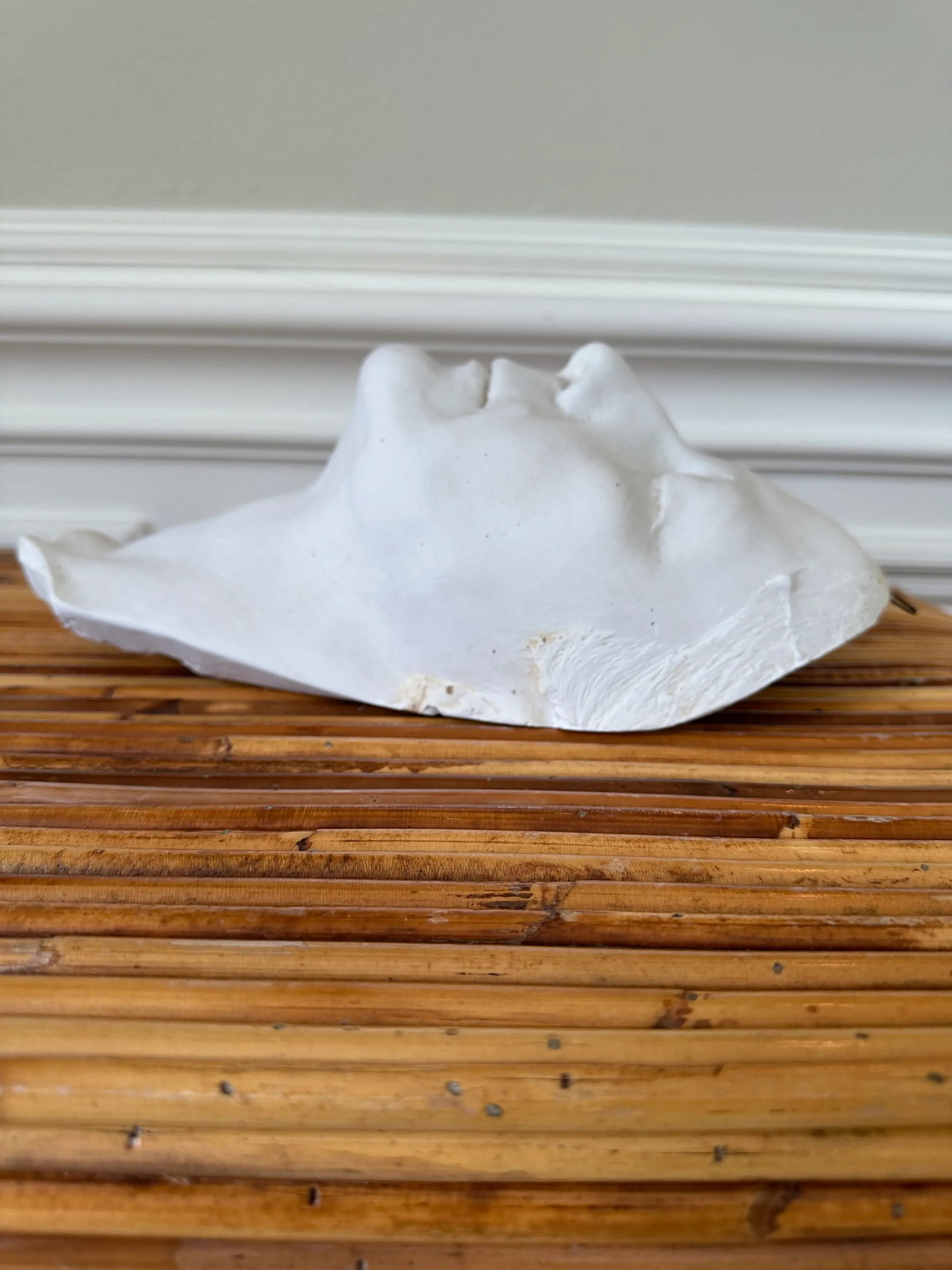 Art Deco Plaster Face Wall or Tabletop Sculpture - 8