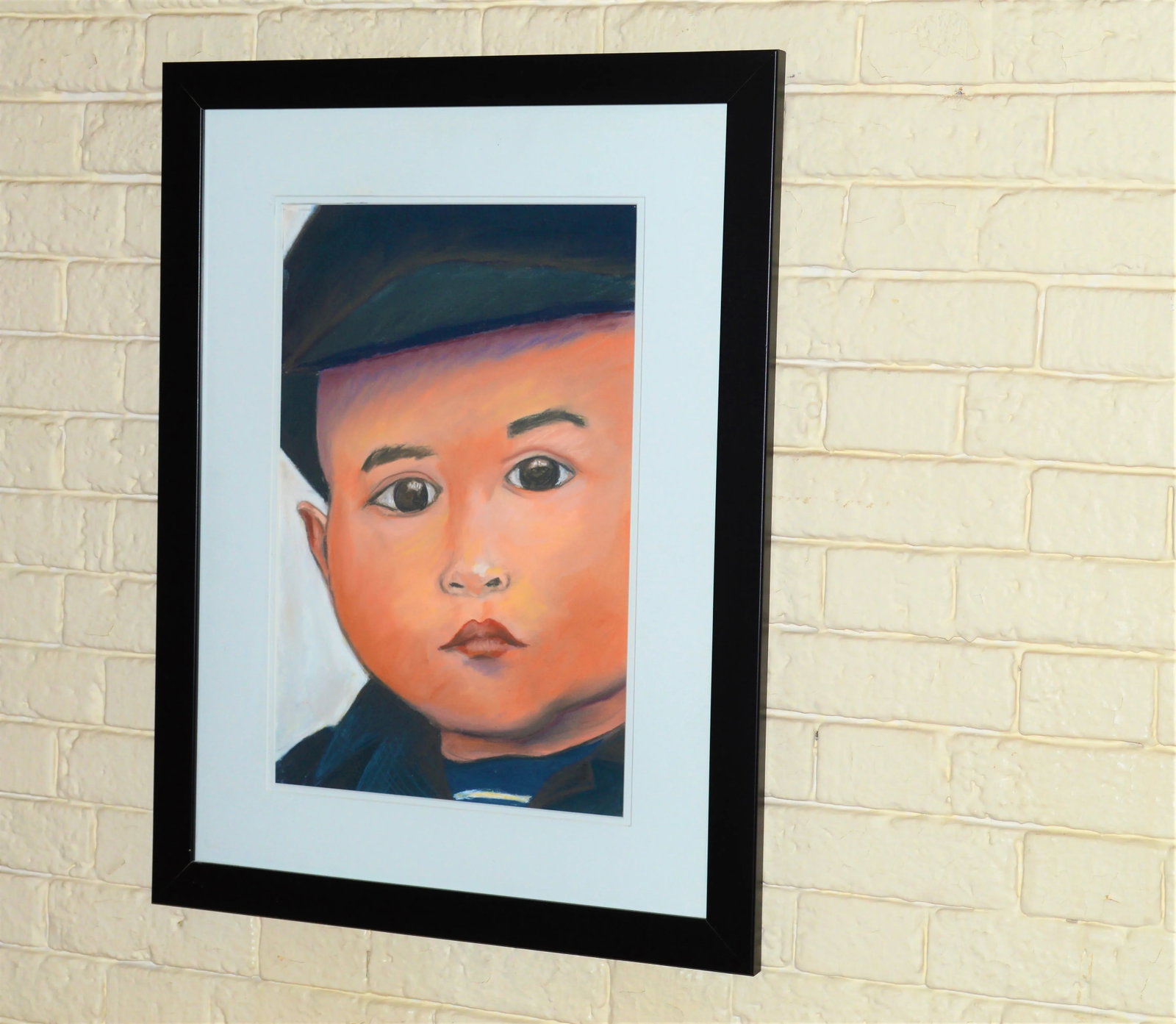 Charcoal Pastel Young Boy Portrait Drawing - 2